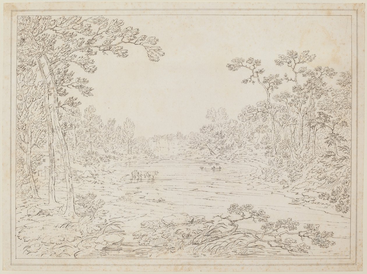Landschap van Pennsylvania door Thomas Doughty