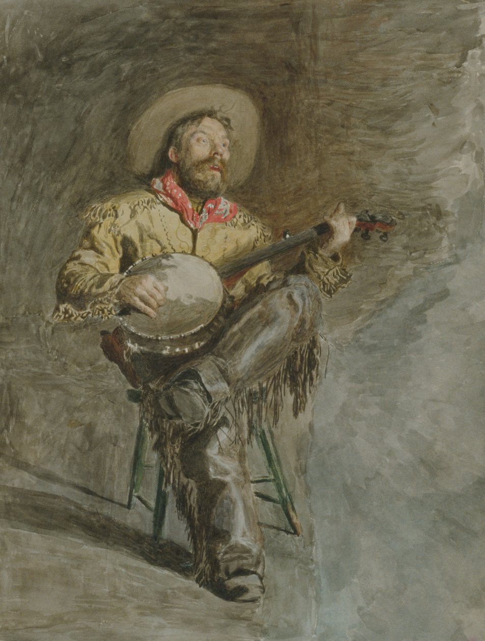 Cowboyzang door Thomas Eakins