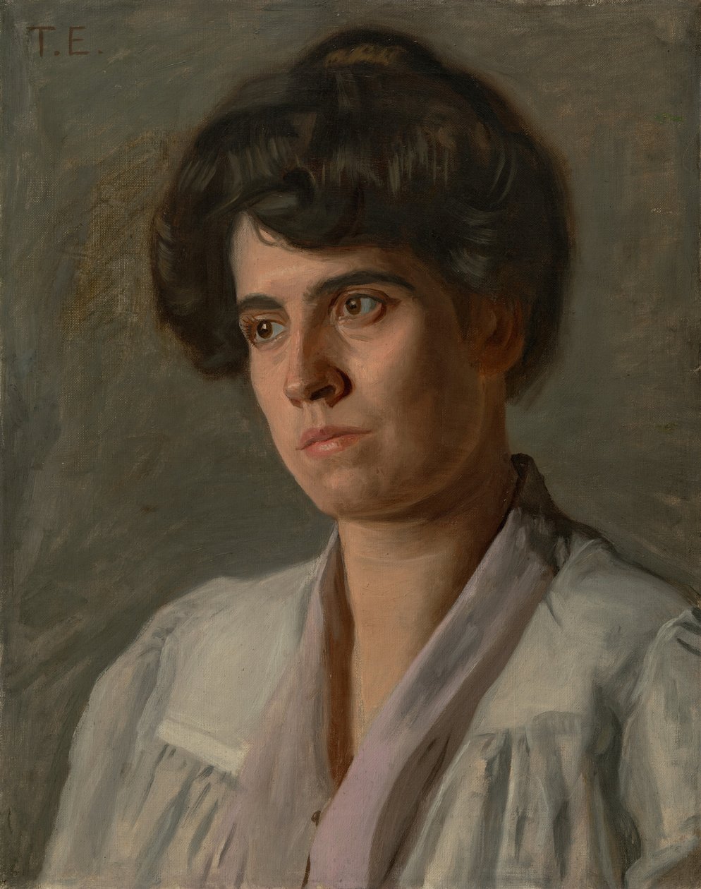 Harriet Husson Carville (mevrouw James G. Carville) door Thomas Eakins