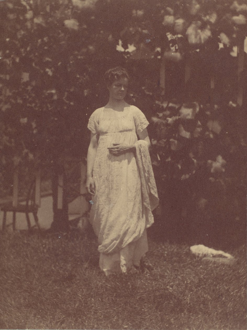 [Mevrouw Louis Kentin in Empire-jurk], 1880s door Thomas Eakins