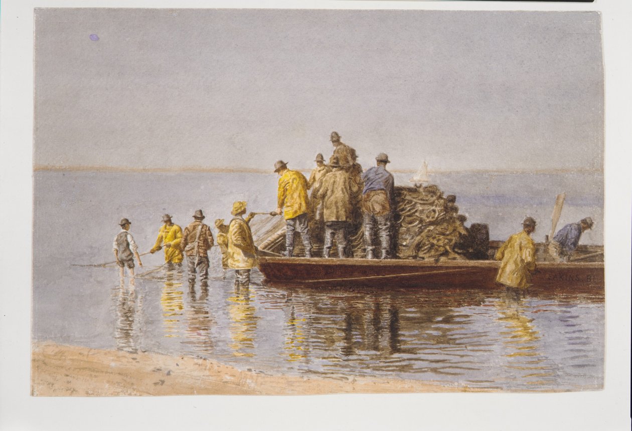 Het net ophalen door Thomas Eakins