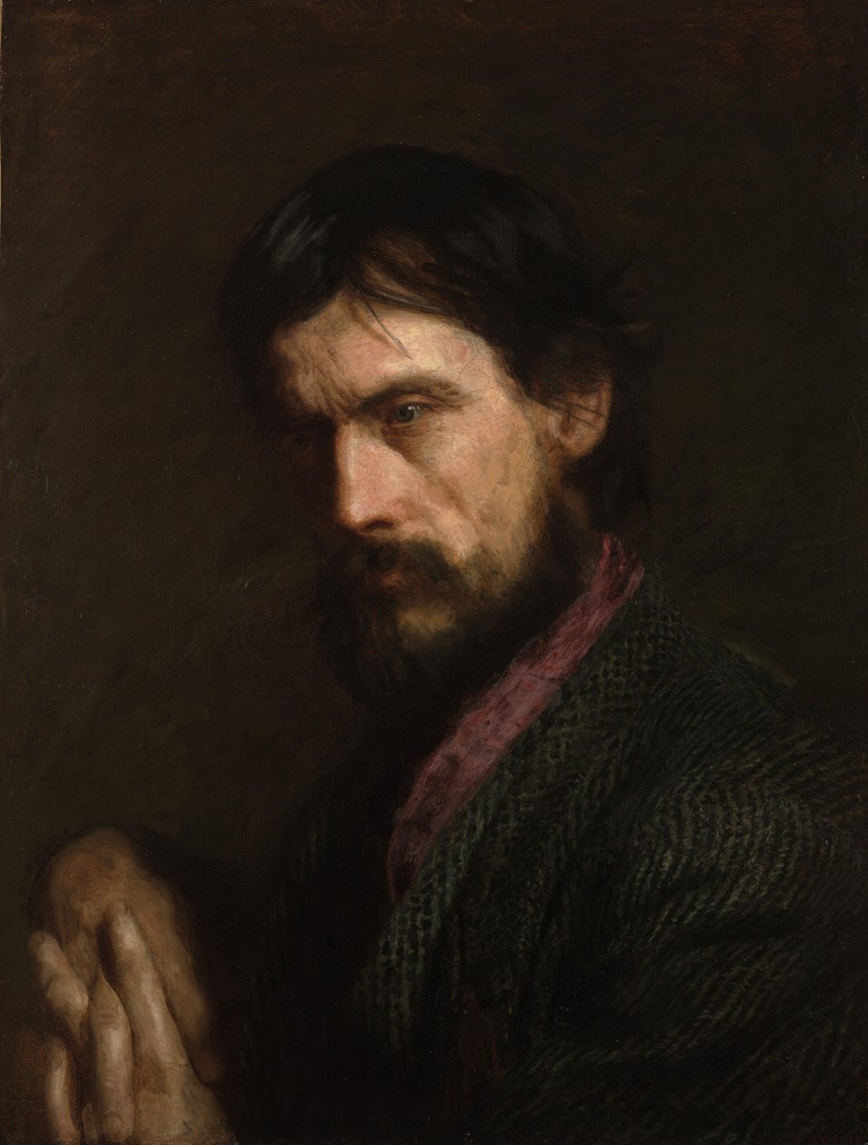 De veteraan (Portret van George Reynolds) door Thomas Eakins