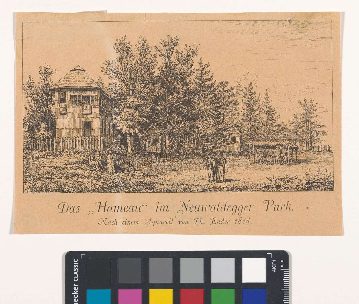 Das "Hameau" im Neuwaldegger Park door Thomas Ender