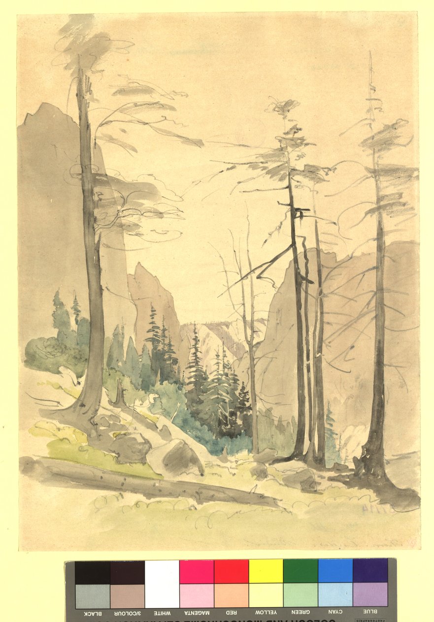 Berglandschap - studie door Thomas Ender