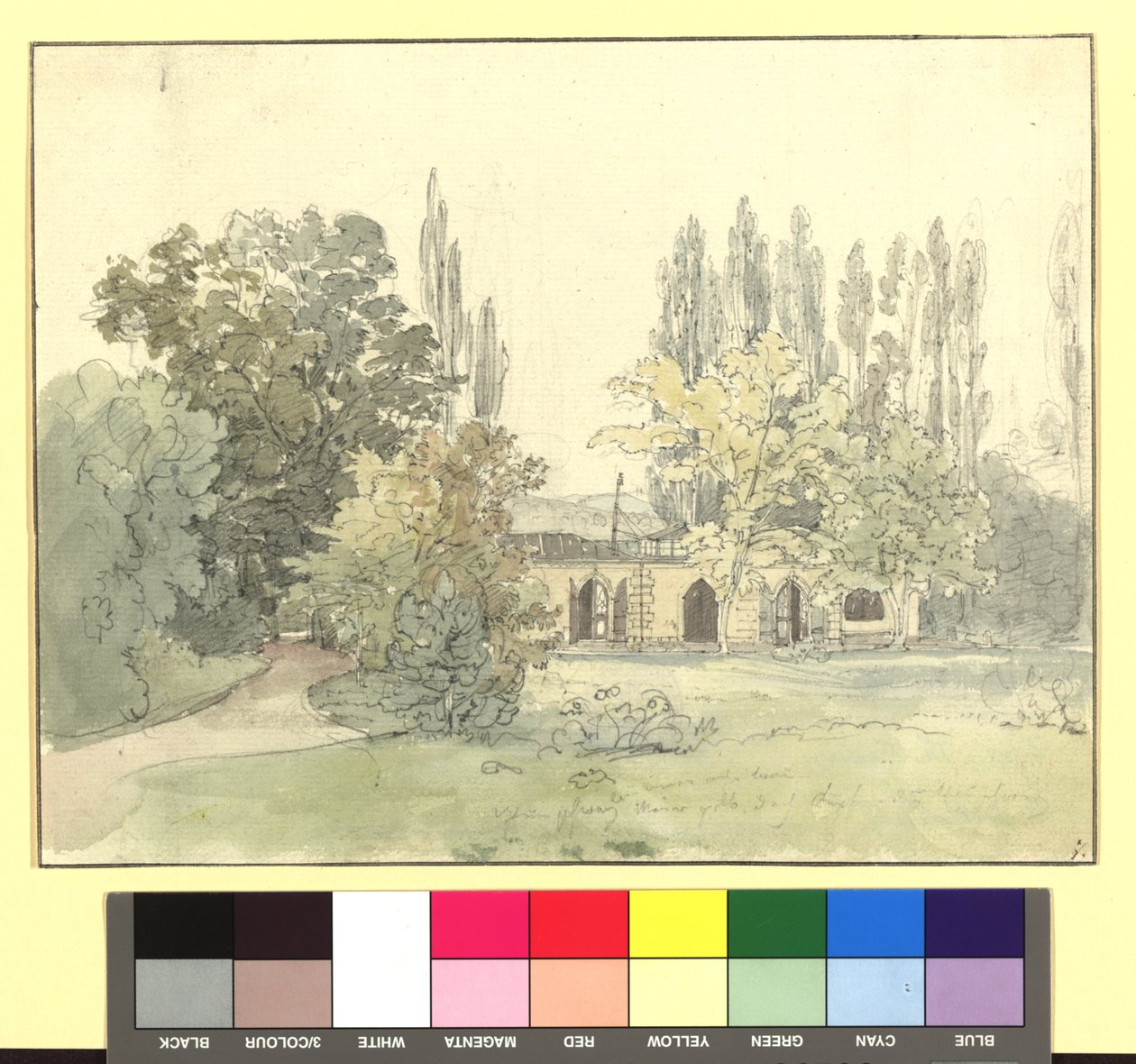 Sommerhaus im Park des Fürstenpaares door Thomas Ender