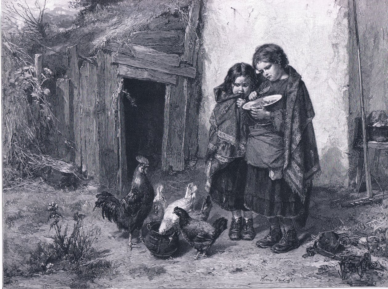 Pot Luck, uit The Magazine of Art 1893, Cassell and Company door Thomas Faed