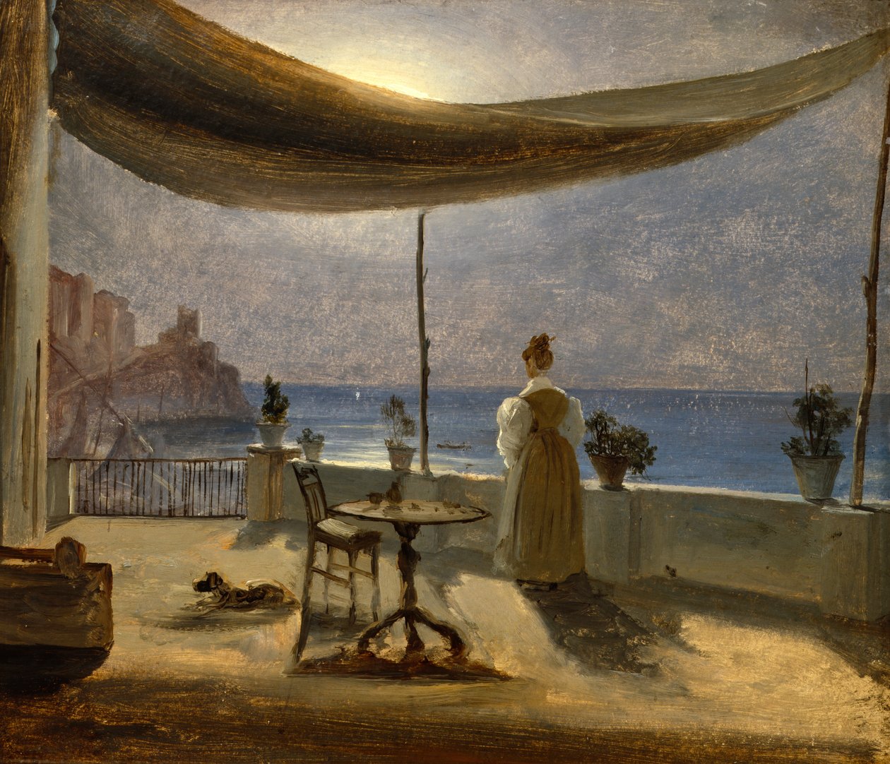 Terras in Sorrento door Thomas Fearnley