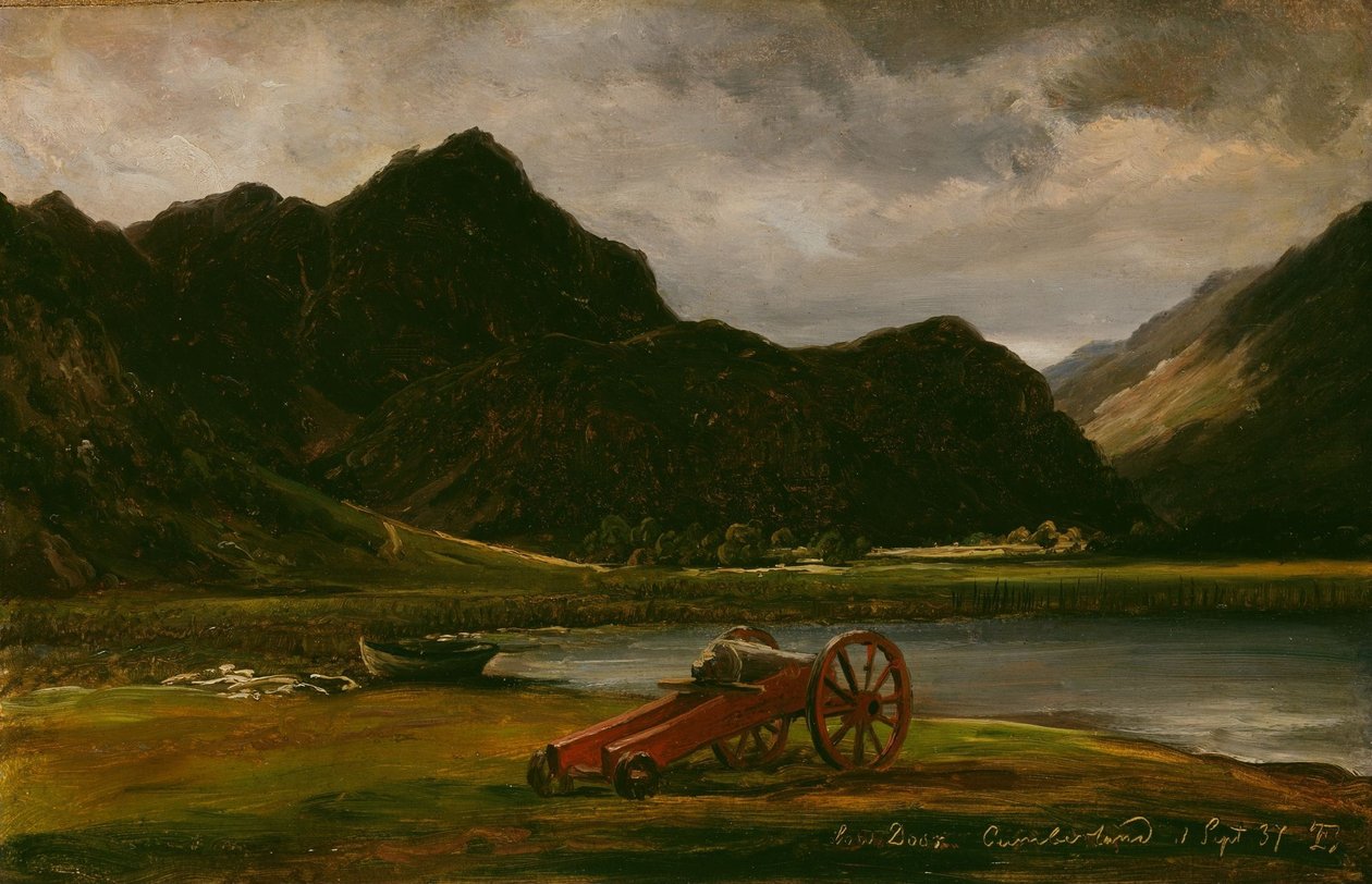 Het kanon bij Derwentwater door Thomas Fearnley