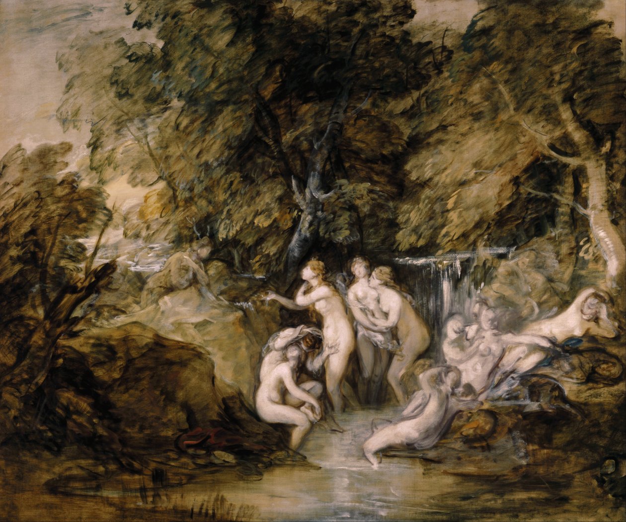 Diana en Actaeon door Thomas Gainsborough