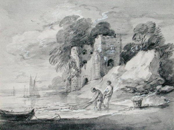 Het binnenhalen van het Seine-net door Thomas Gainsborough