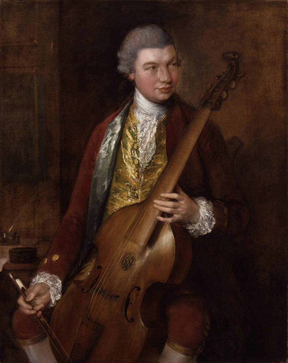 Karl Friedrich Abel door Thomas Gainsborough
