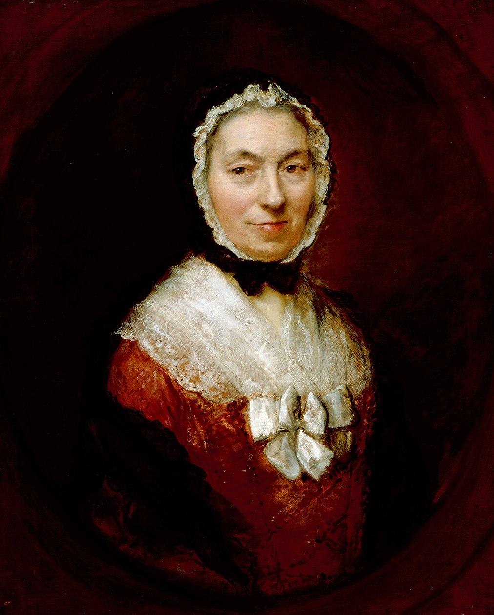 Dame in een Muts door Thomas Gainsborough