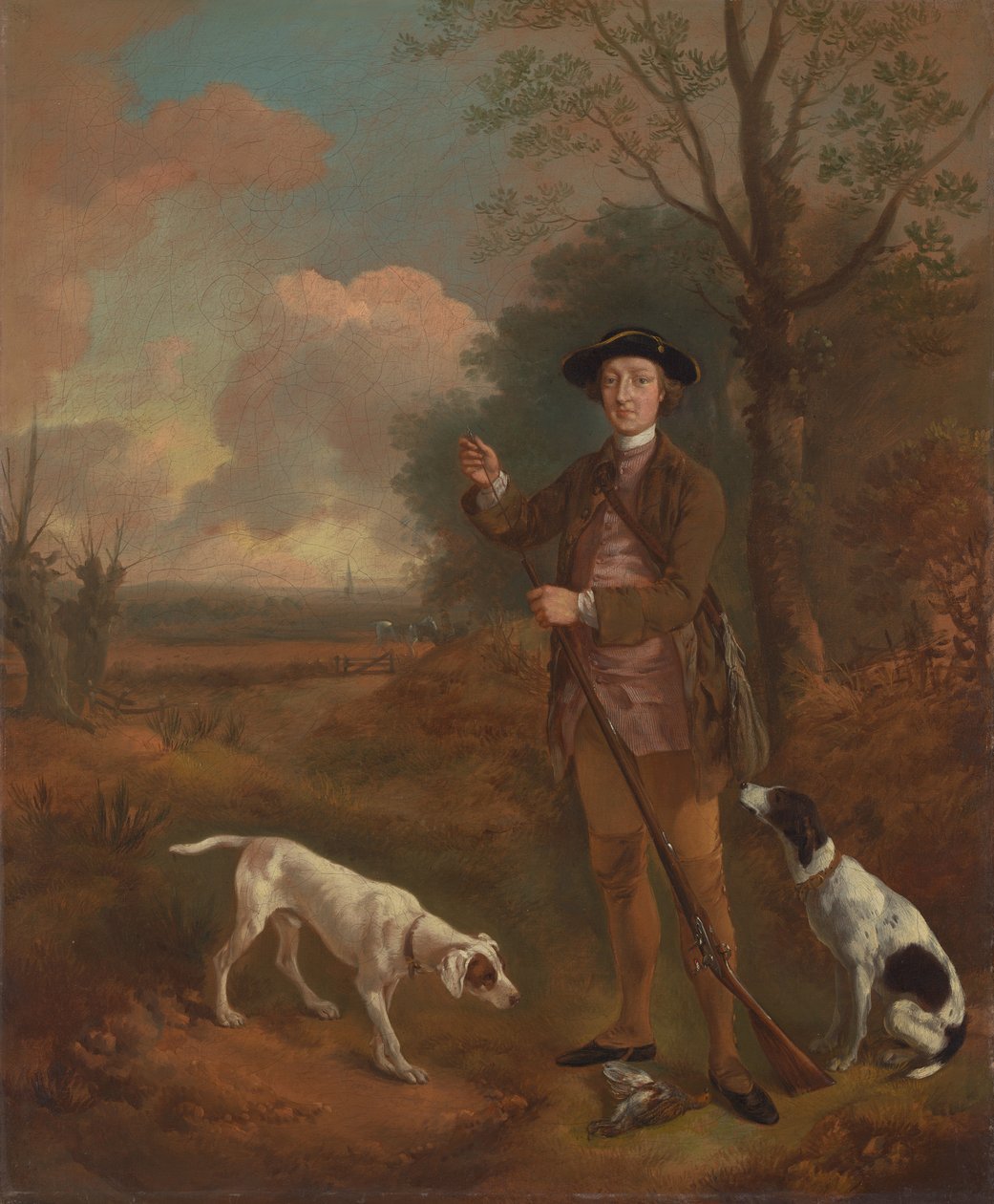 Majoor John Dade van Tannington, Suffolk door Thomas Gainsborough
