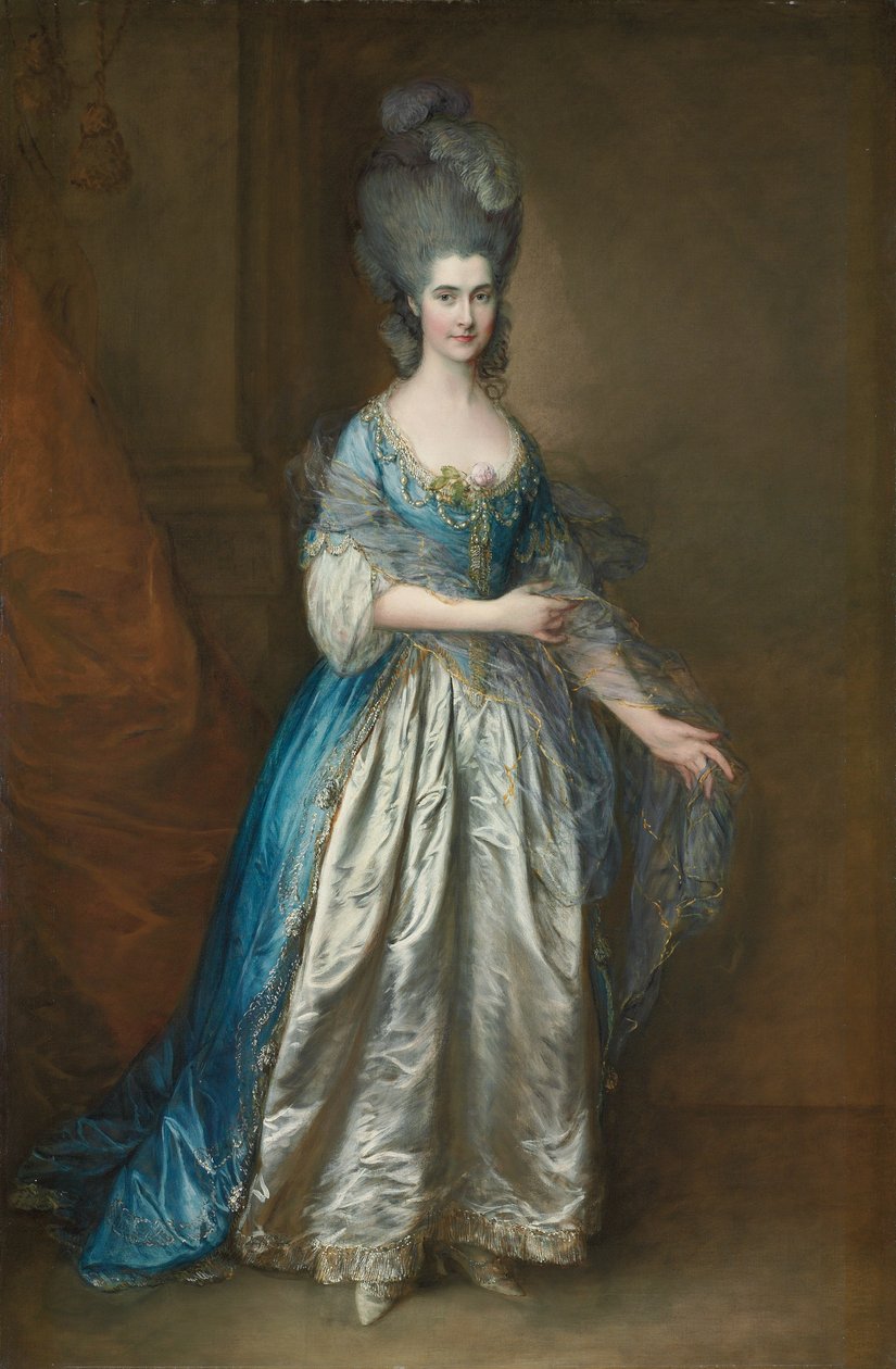 Portret van mevrouw William Villebois door Thomas Gainsborough