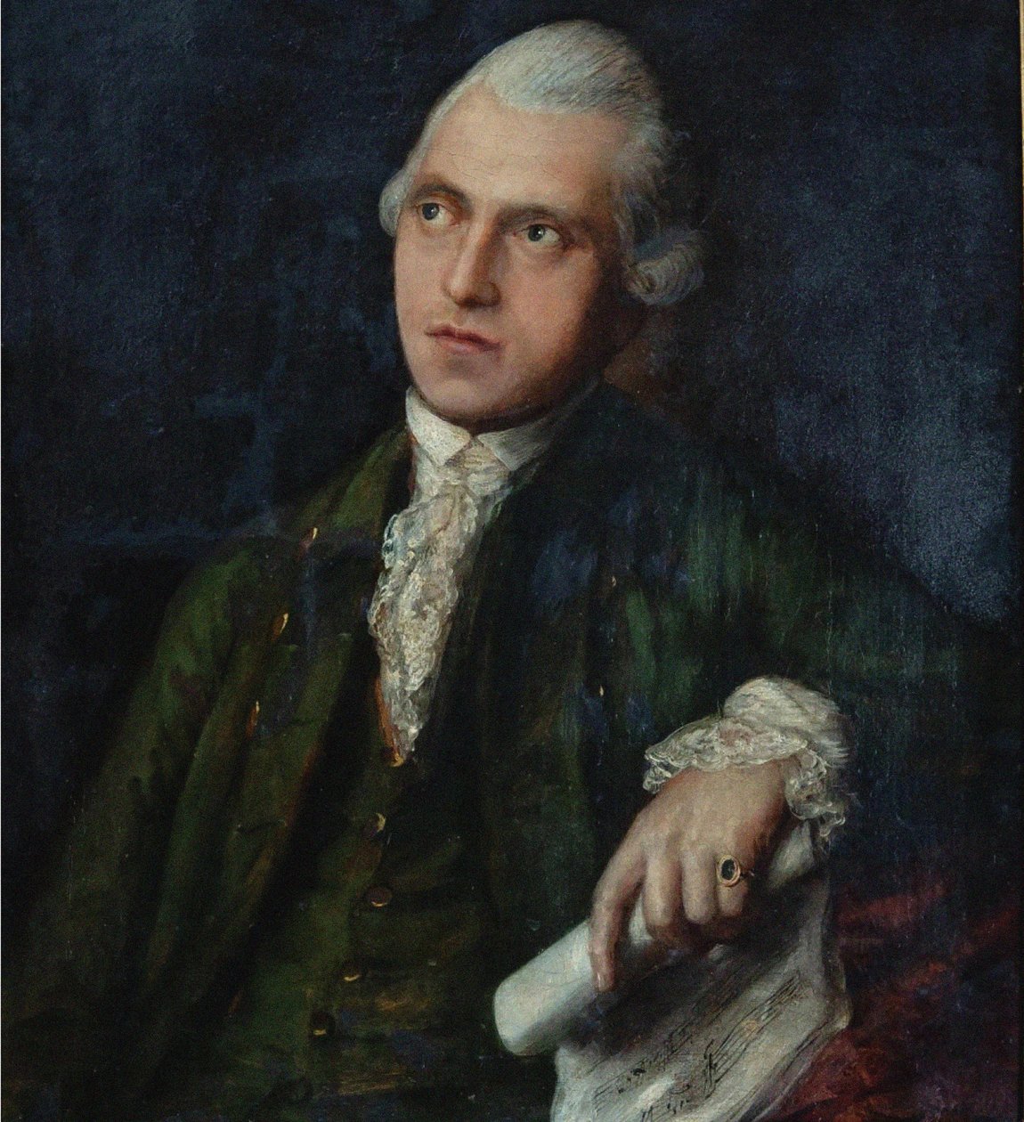 Portret van de componist en violist Antonín Kammel 1730-1784, ca. 1768 door Thomas Gainsborough