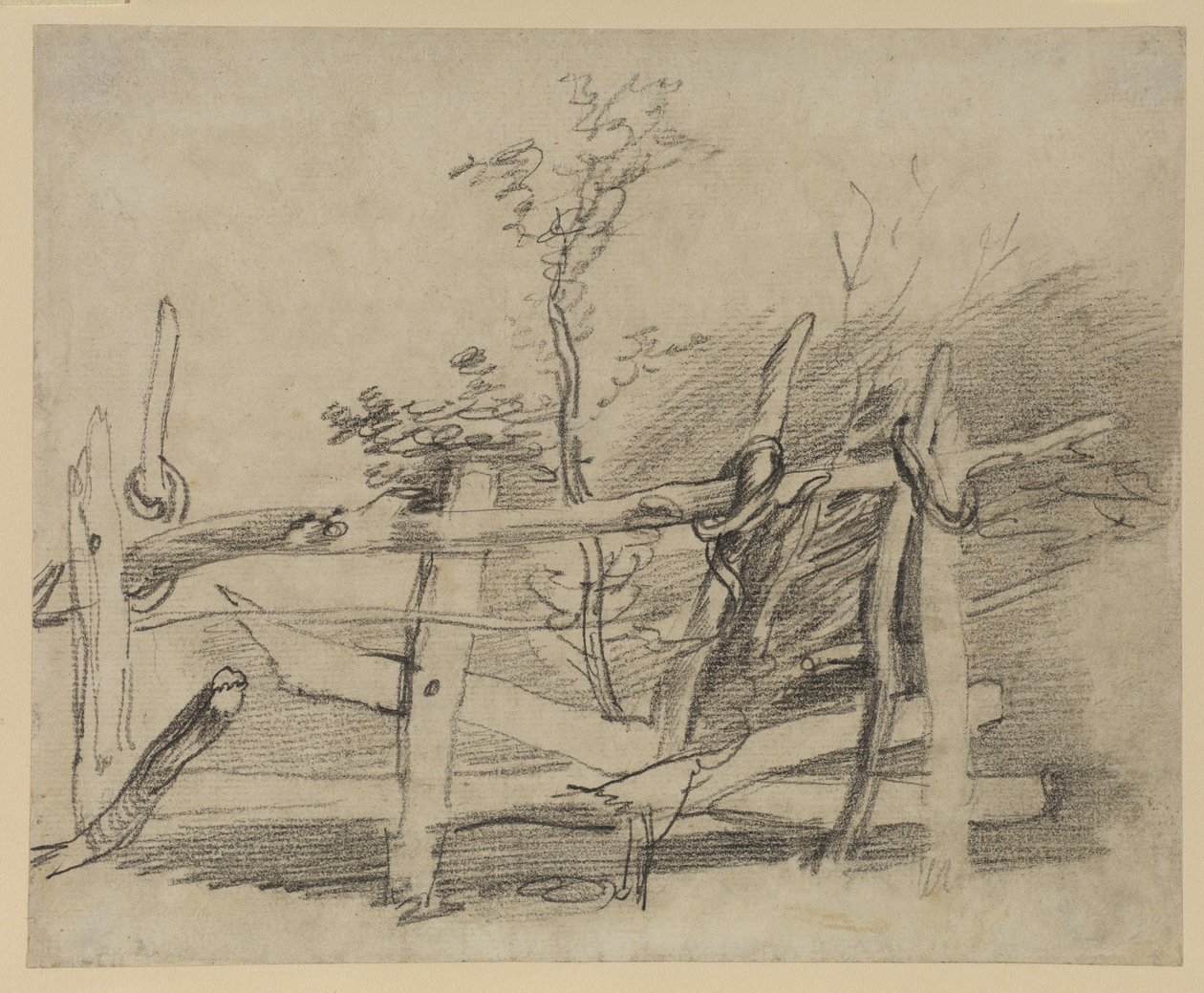 Studie van een Oude Hek door Thomas Gainsborough