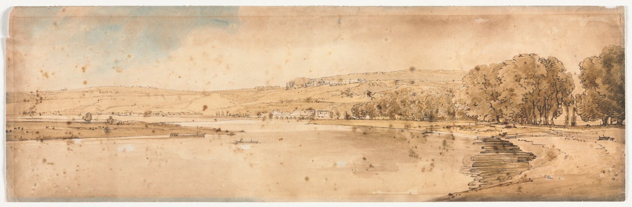 Een selectie van twintig van de meest pittoreske uitzichten in Parijs, 1802 door Thomas Girtin