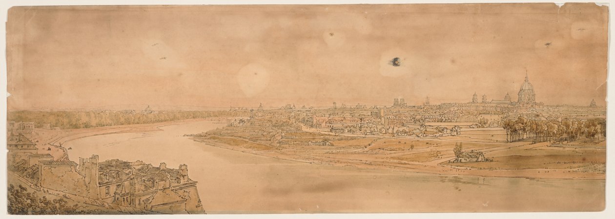 Een selectie van twintig van de meest pittoreske uitzichten in Parijs, 1802 door Thomas Girtin