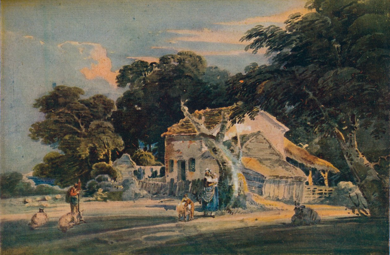 Devonshire Boerderij door Thomas Girtin