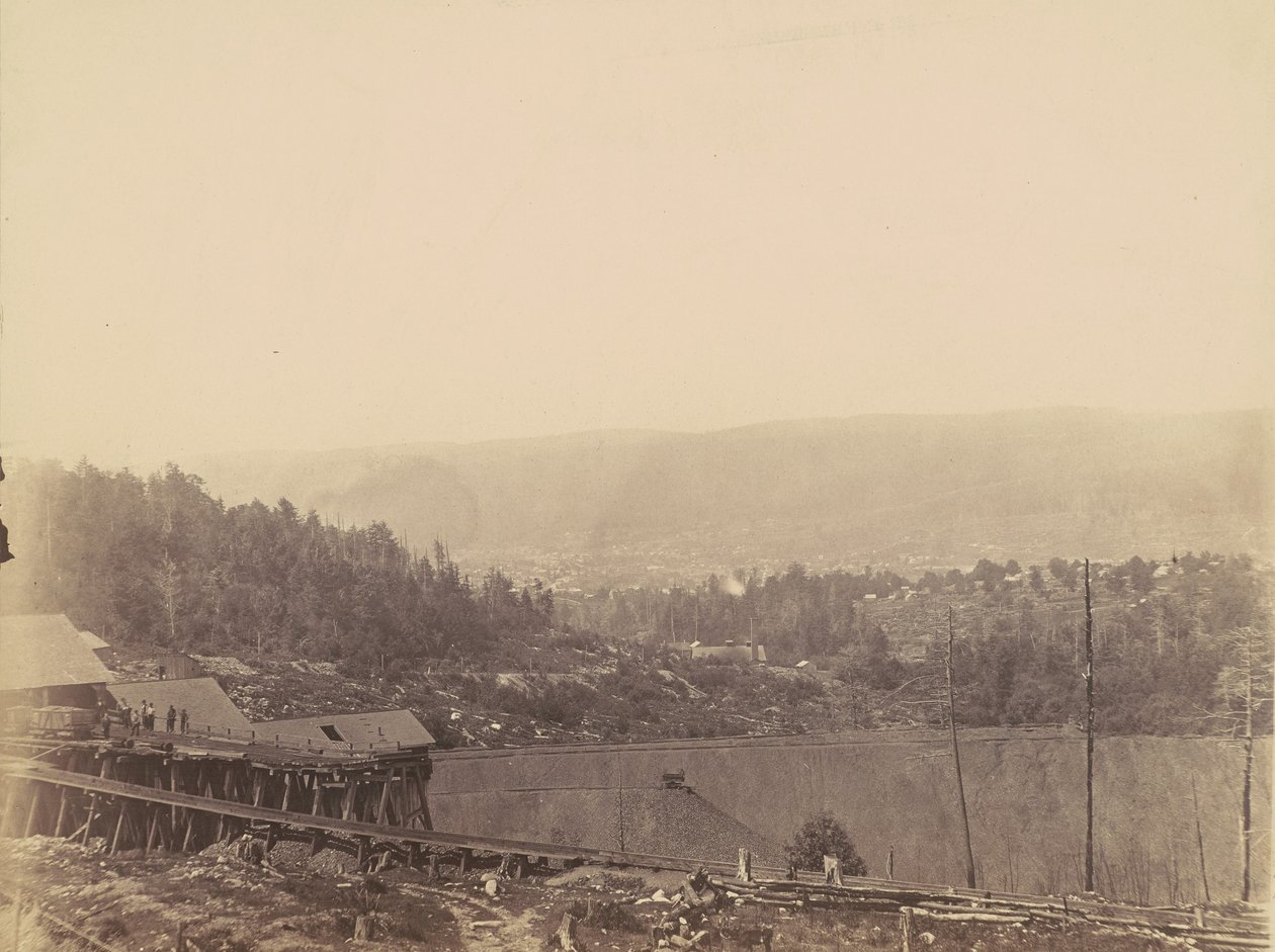 Von Storch Breaker, Del.  Hudson Canal Co, ca. 1863-1865 (foto) door Thomas H. Johnson