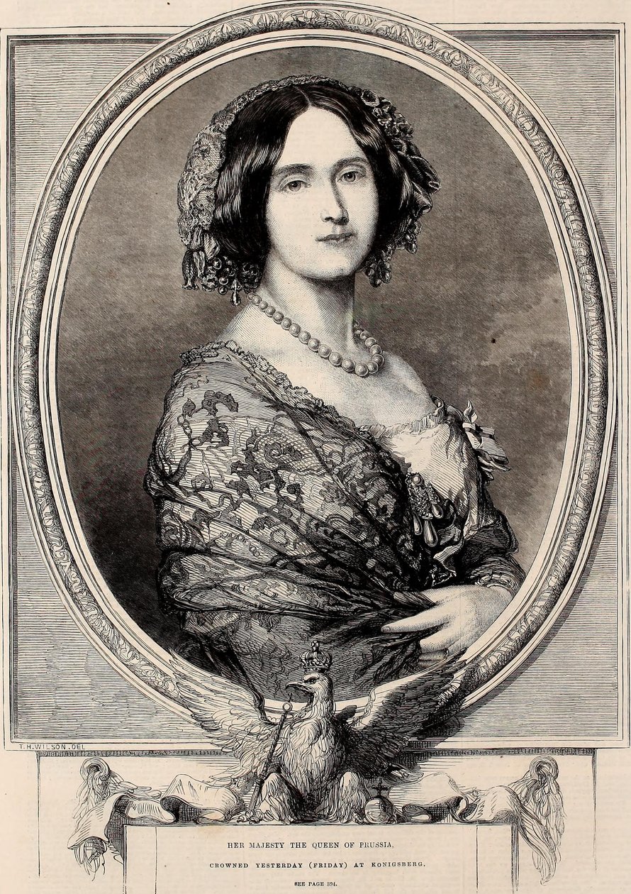 Hare Majesteit de Koningin van Pruisen, gisteren (vrijdag) gekroond in Konigsberg door Thomas Harrington Wilson