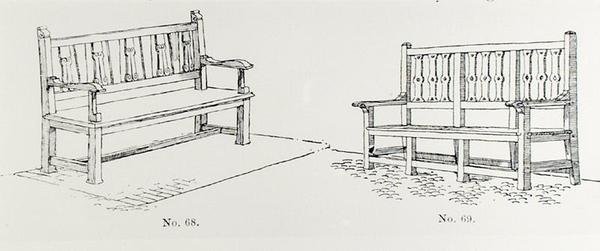 Tuinbanken, uit Thomas Mawson
