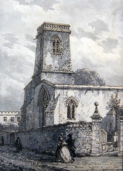 St. Peter in the East Church door Thomas Hearne