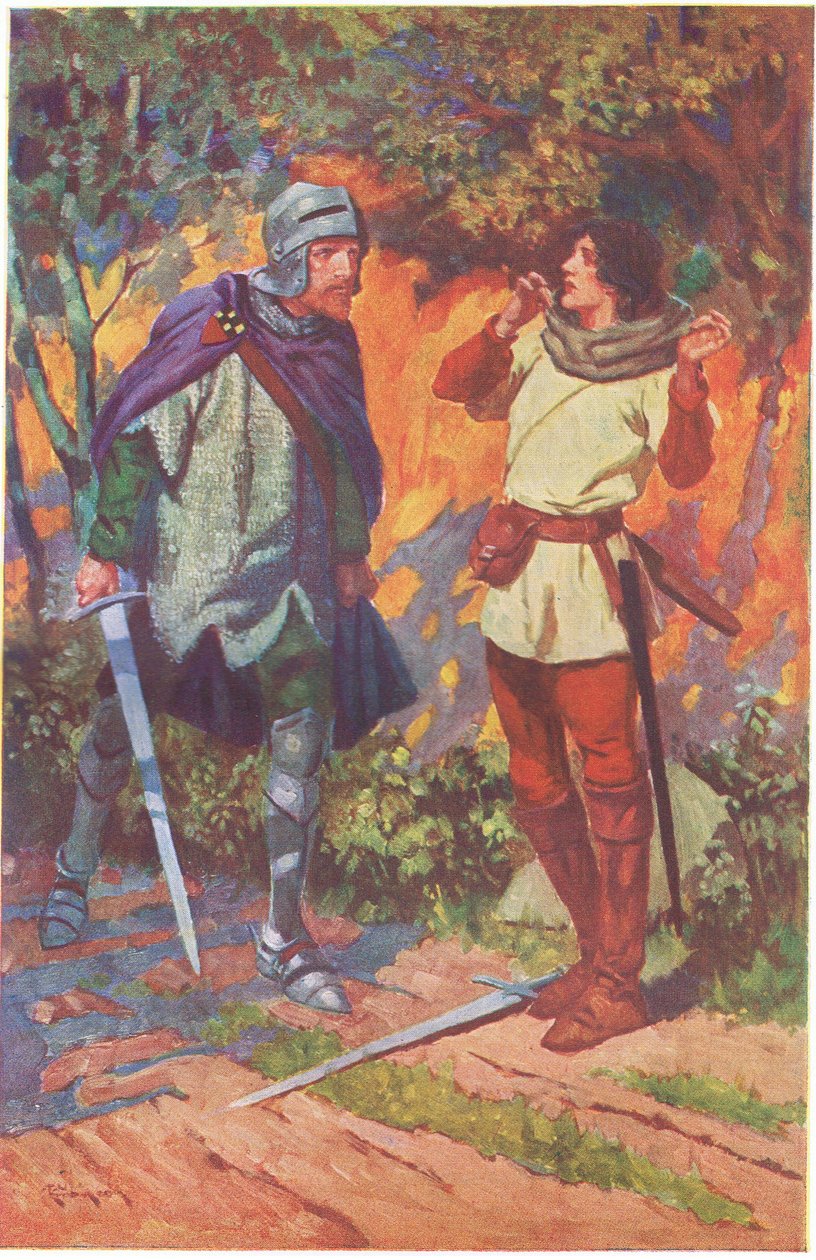 "Robin!" riep ze. "Kent gij mij niet Ken je Marion niet door Thomas Heath Robinson