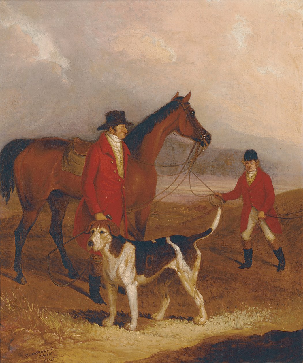 Oude druïde, met Richard King Sampson, Esq., en John Presse door Thomas Henwood