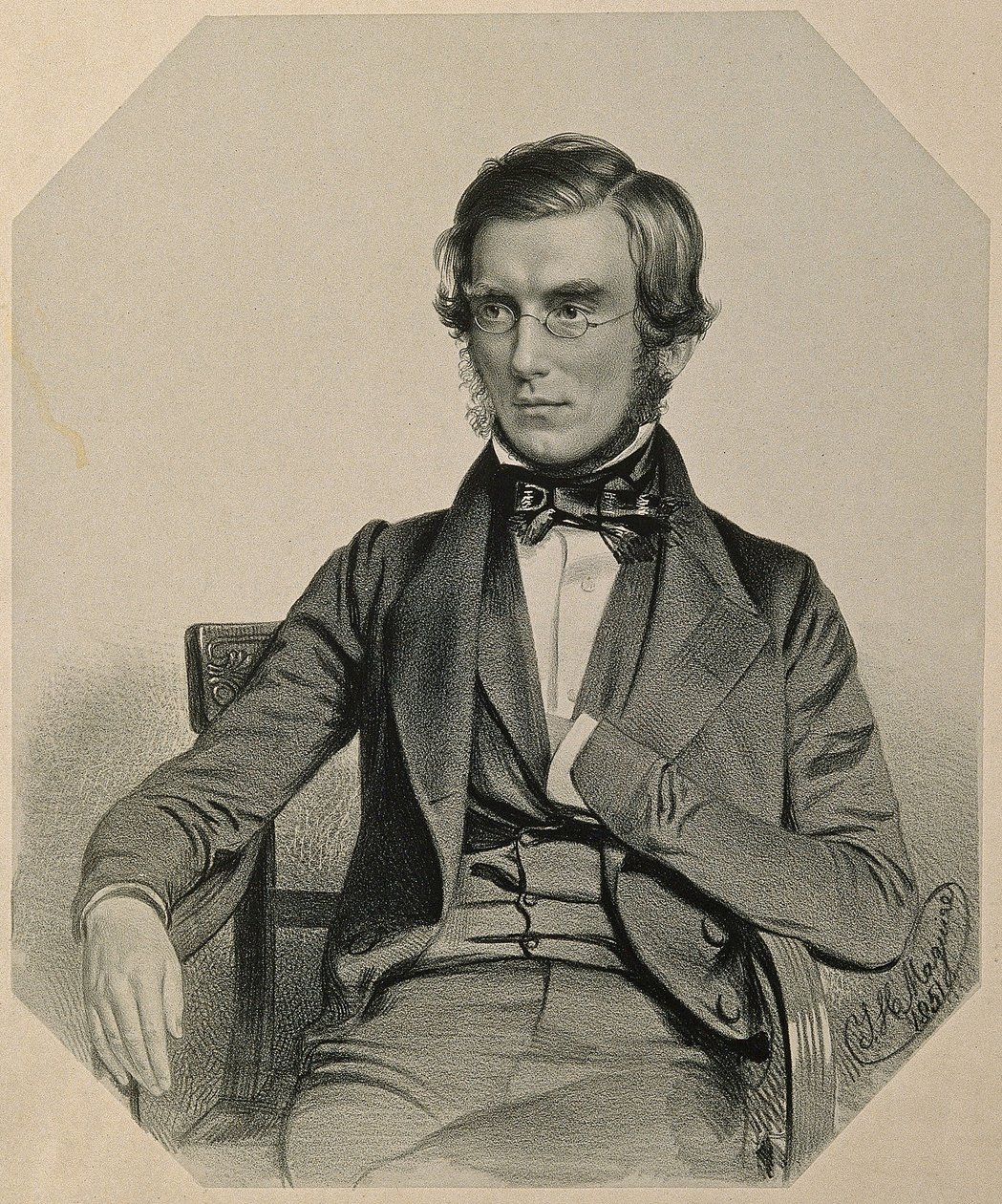 Portret van Sir Joseph Dalton Hooker, 1851 door Thomas Herbert Maguire