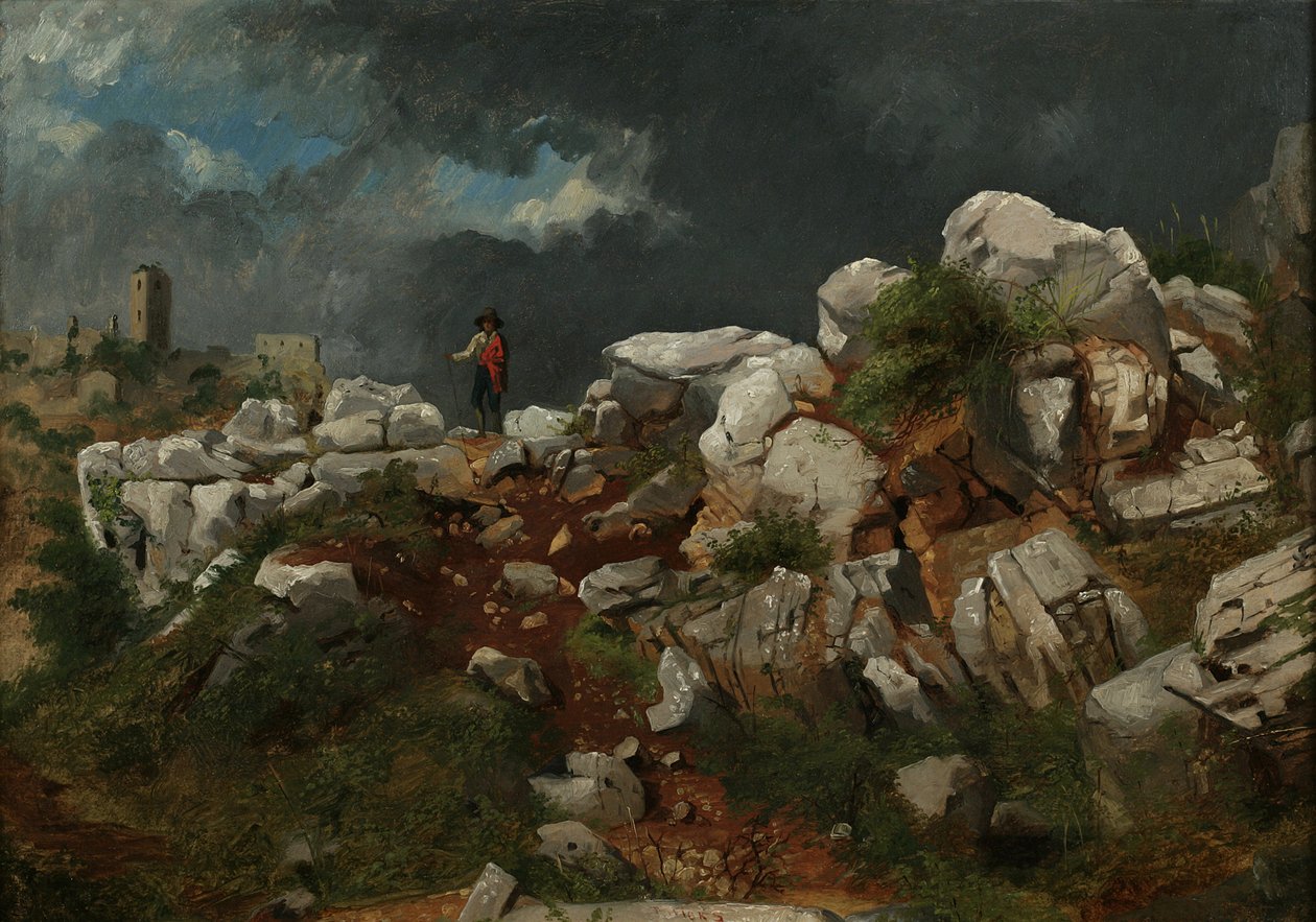 Italiaans Landschap door Thomas Hicks