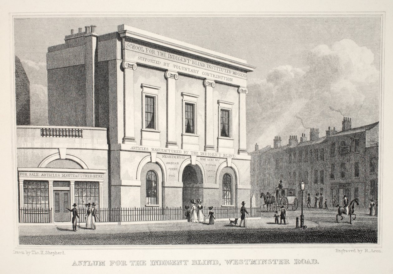 Asiel voor de behoeftige blinden, Westminster Road, uit 