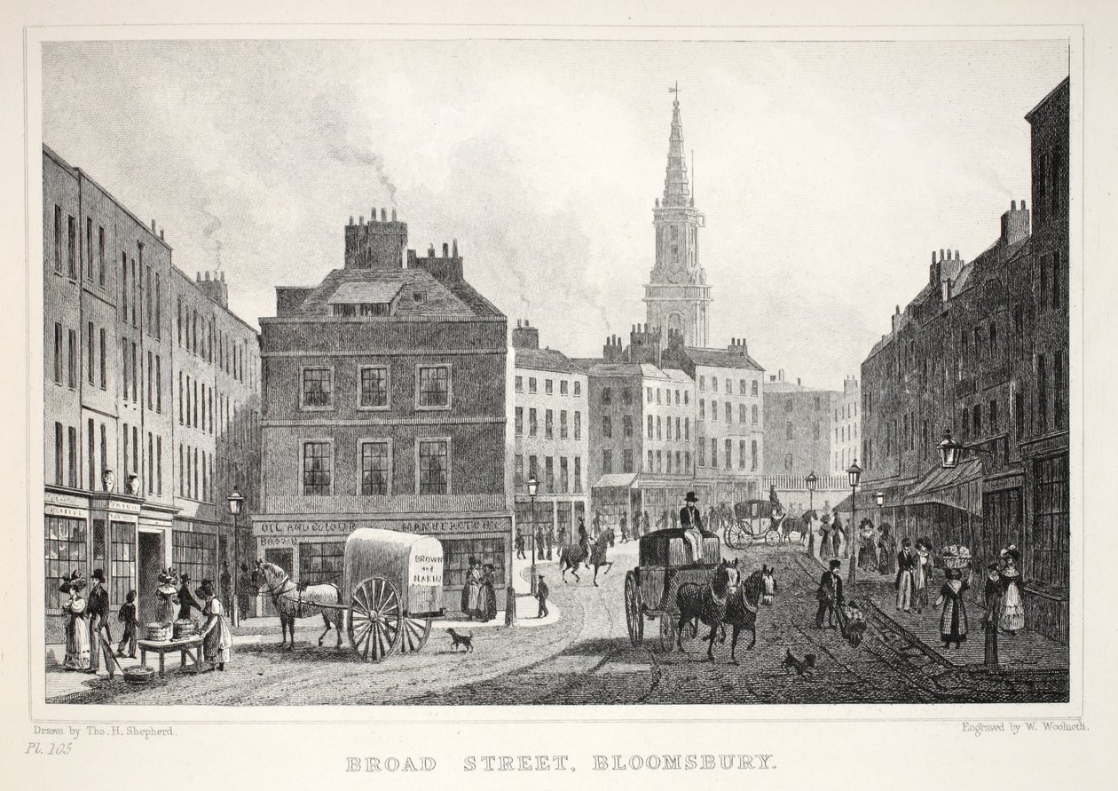 Broad Street, Bloomsbury, uit 