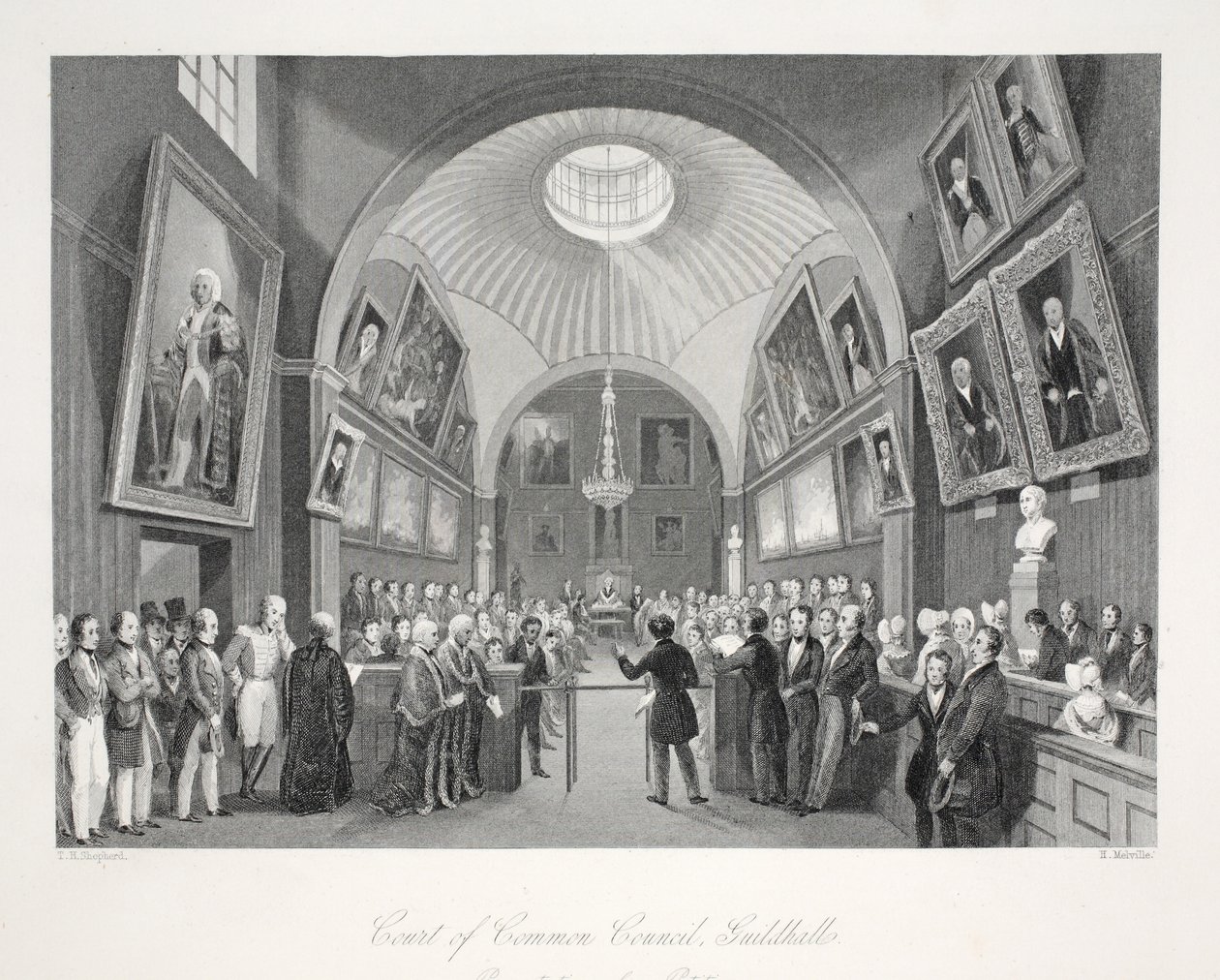 Court of Common Council, Guildhall, uit 