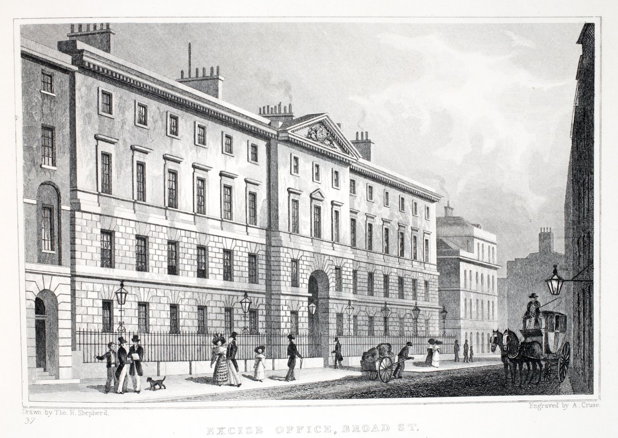 Accijnskantoor, Broad Street, uit 