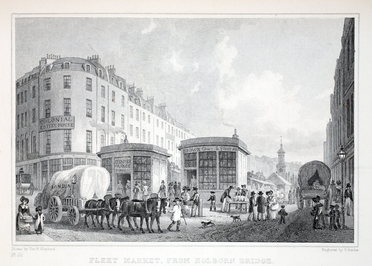Fleet Street, vanaf Holborn Bridge, uit 