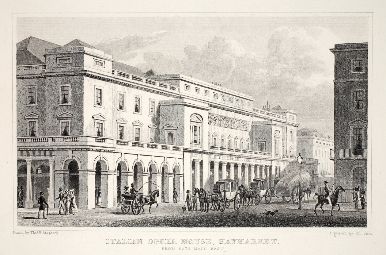 Italiaans operahuis, Haymarket, uit 