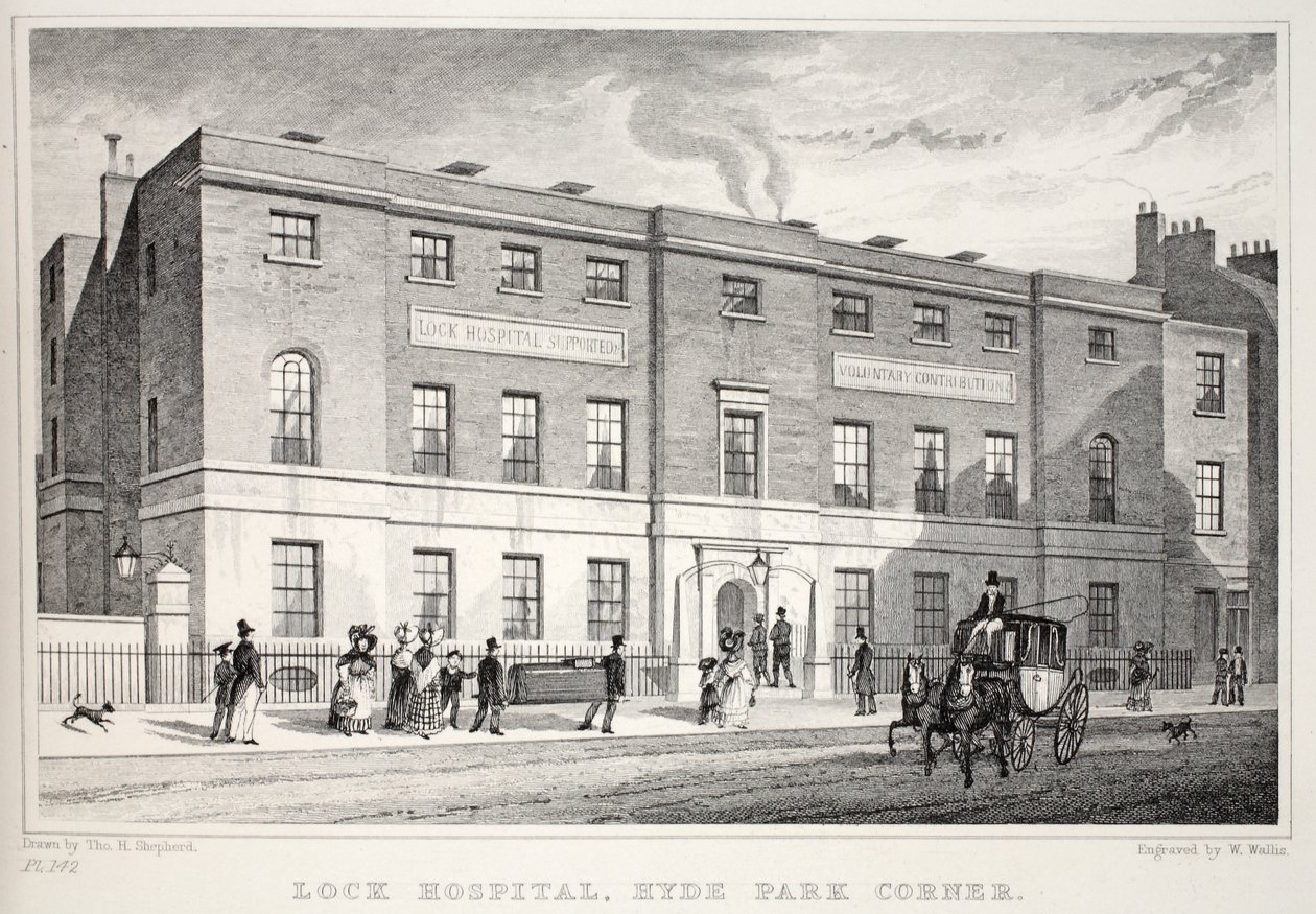 Lock Hospital, Hyde Park Corner, uit 