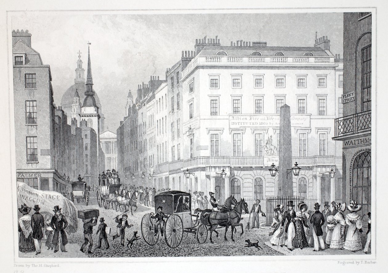 Ludgate Hill, vanaf Fleet Street, uit 