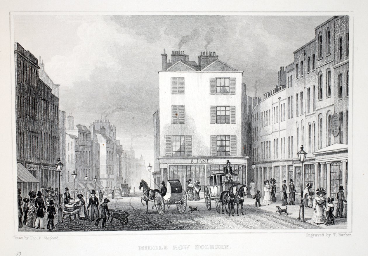 Middle Row, Holborn, uit 