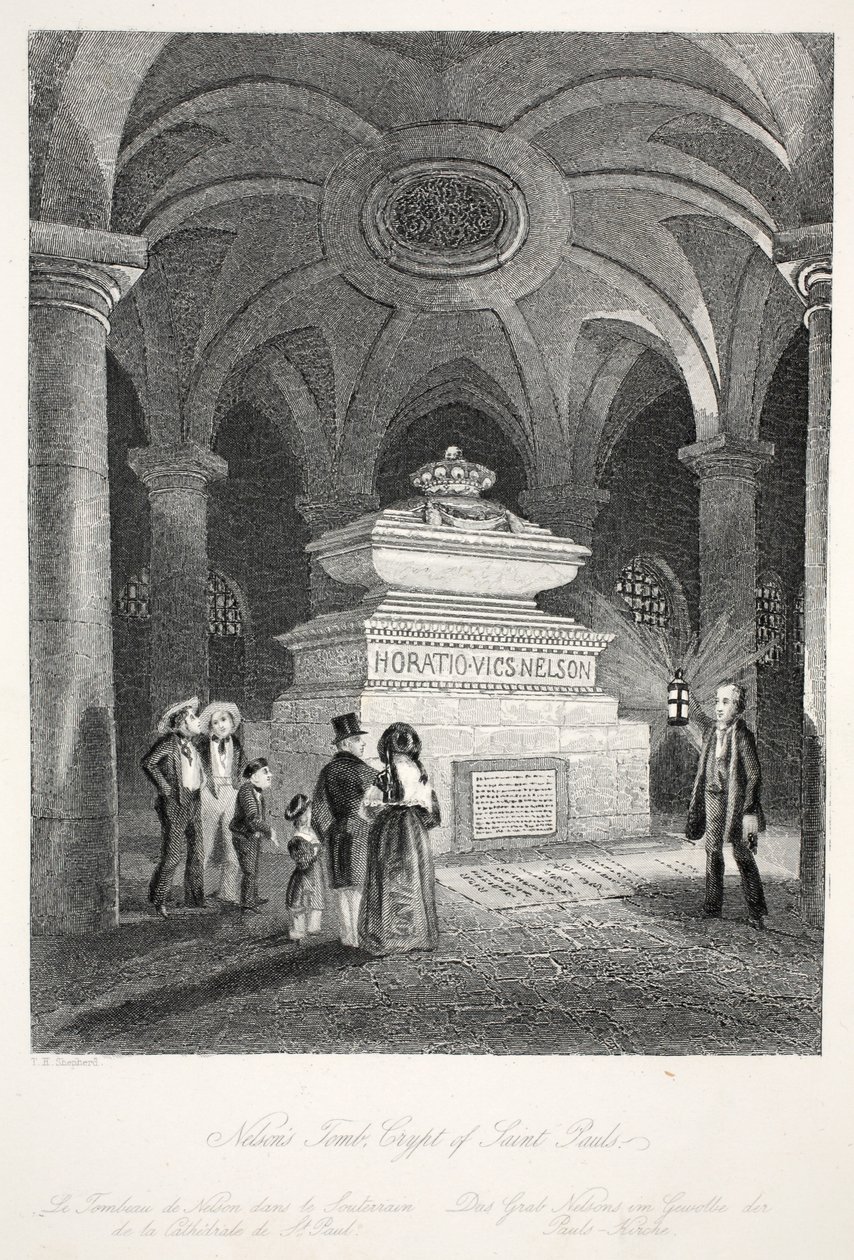 Graf van Nelson in de Crypte van St Paul
