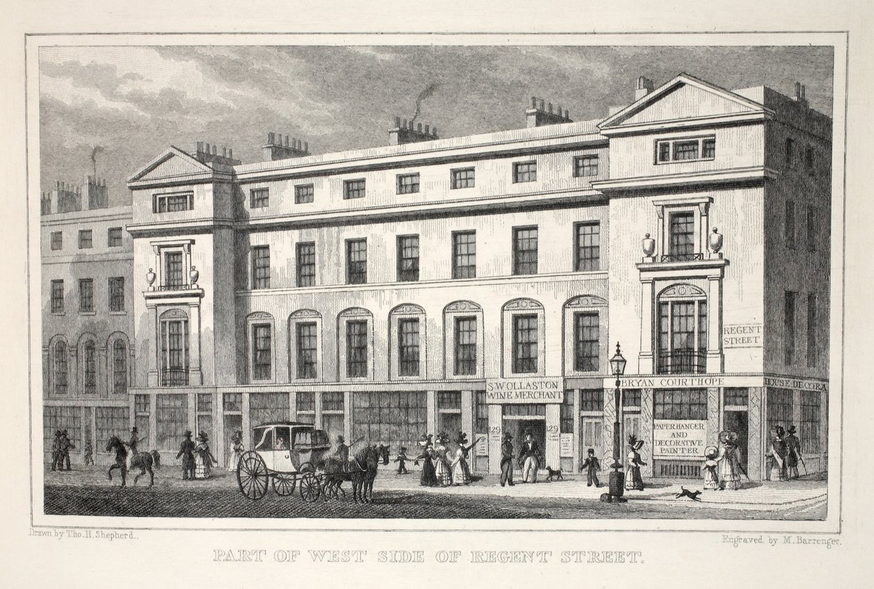 Deel van de westkant van Regent Street, uit 