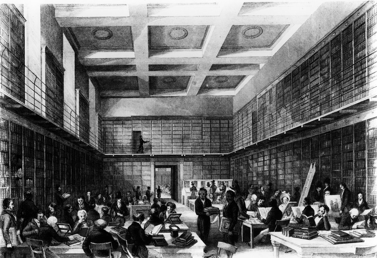 De Zesde Leeszaal van het British Museum, gepubliceerd in 