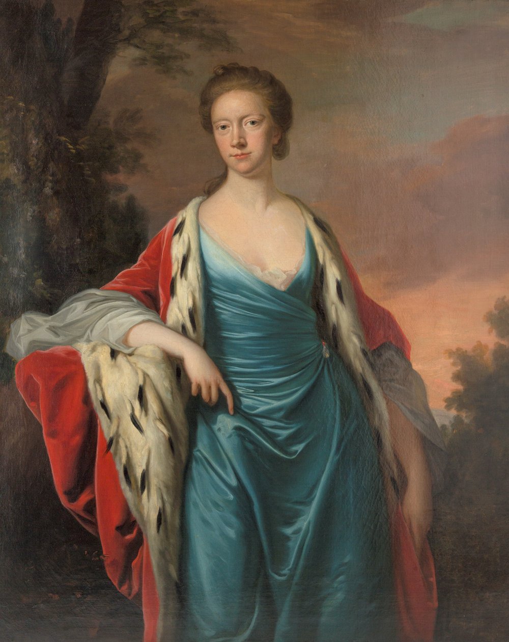 Prinses Mary van Groot-Brittannië 1723-1772, Landgravin van Hessen-Kassel, 1750s door Thomas Hudson
