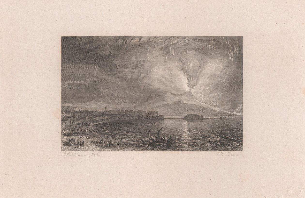 Vesuvius in uitbarsting door Thomas Jeavons