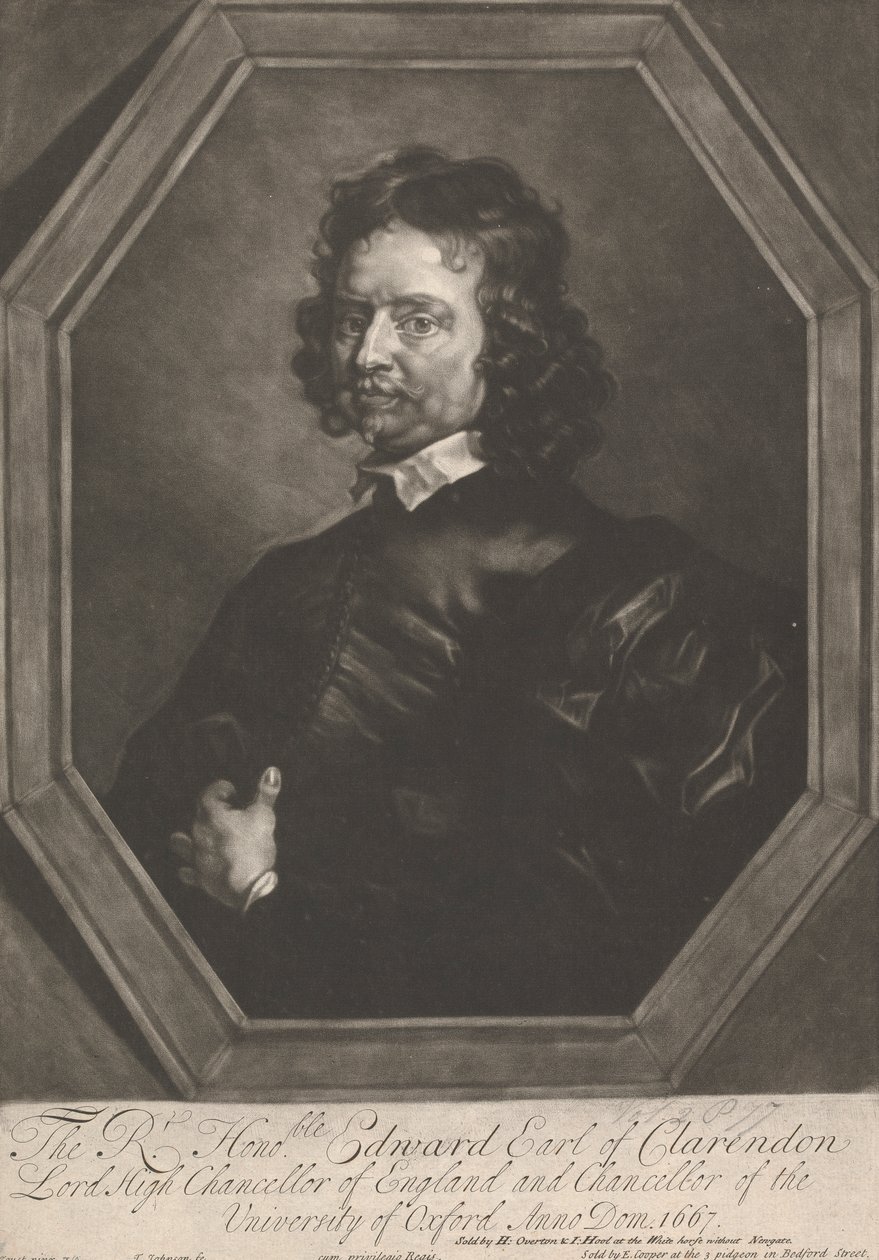De Zeer Eerwaarde Edward, Graaf van Clarendon door Thomas Johnson