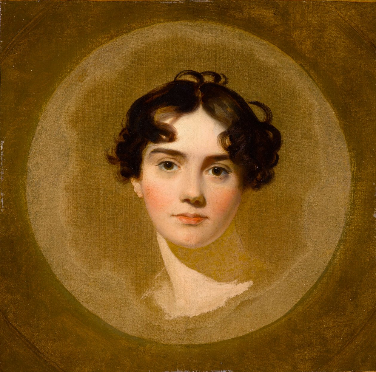 Hoofd van een meisje door Thomas Lawrence
