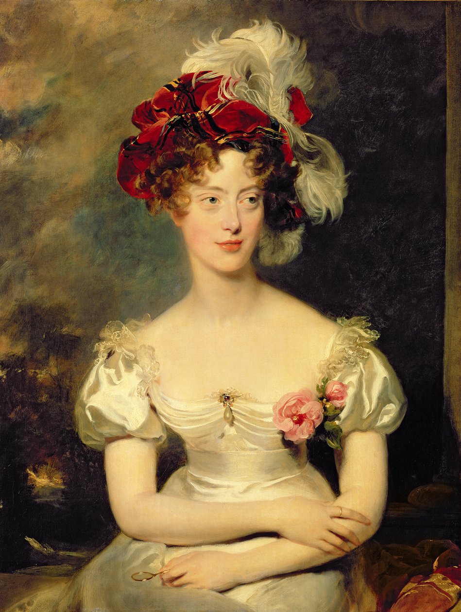 Marie-Caroline de Bourbon (1798-1870) Hertogin van Berry door Thomas Lawrence