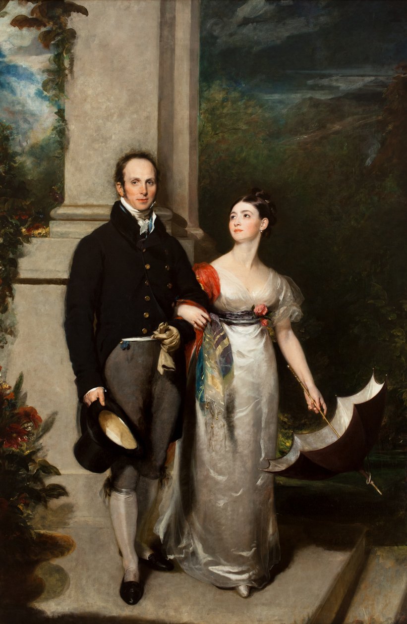 De heer en mevrouw James Dunlop, ca. 1825 door Thomas Lawrence