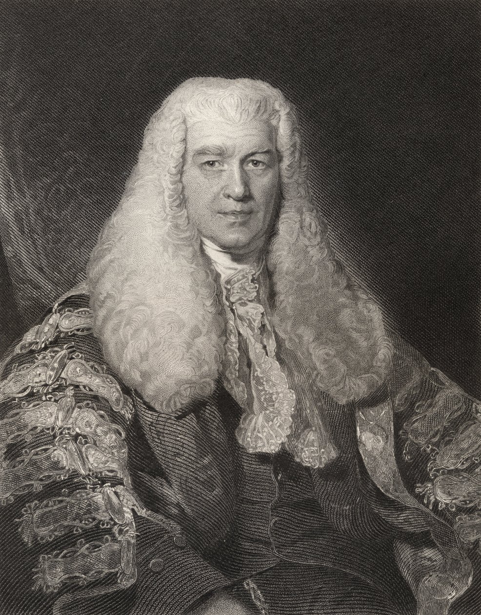 Sir Thomas Plumer, gegraveerd door H. Robinson, uit 